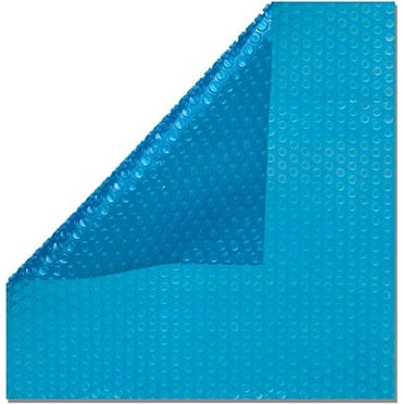 Midwest Canvas MW1838HVY 18 x 38 in. Rectangle Heavy Pool Solar Cover Blanket, Blue & Silver