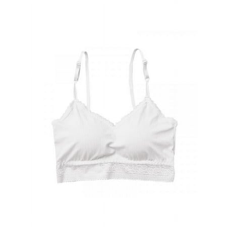 

Women Sexy Sling Beauty Back Sports Bra Lace Floral Detachable Padded Vest
