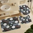 thumbnail image 6 of Funny Baseball 4 Pcs Waterproof Shower Curtain Set Cartoon American Sports Theme Baseball Boys Room Decor with Waterproof Toilet Cover Shower Mat Rugs,72" W x 72" L, 6 of 8