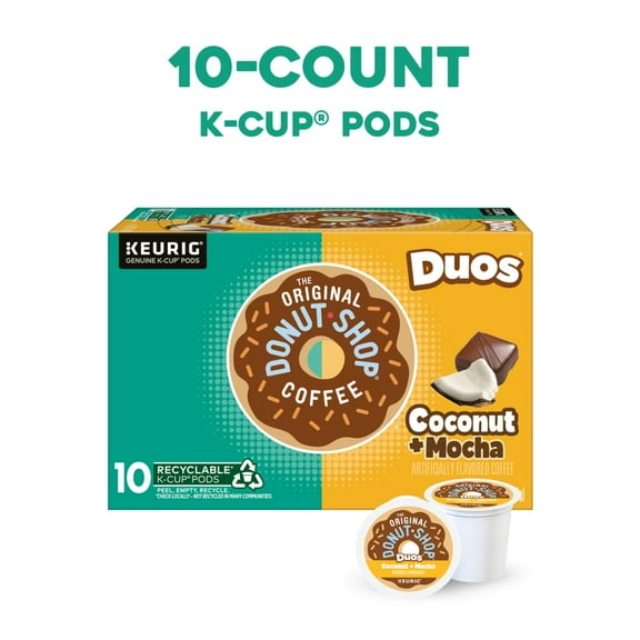 The Original Donut Shop Duos Coconut Mocha Medium Roast K-Cup Coffee Pods