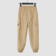 thumbnail image 5 of Gibobby Boys Pants Toddler Baby Boy Winter Active Jogger Pants Elastic Waist Pocket Solid Color Athletic Sweatpant 2T 3T 4T 5T 6T 7T 8T Little Boys Winter Pants(8-9 Years,Khaki), 5 of 9