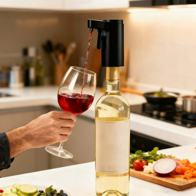 Oliegs Ultimate Control Automatic Wine Dispenser With Digital Display And Built In Aeration Technology For Enhanced Flavor And Aroma