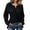 Black, variant on Long Sleeve Shirts for Women Fitted Shirts Draped Tops Tunic Tops Y2k Interview Tops Back to School Teacher Outfits Old Money Outfits Women Summer Tops Layering Tops
