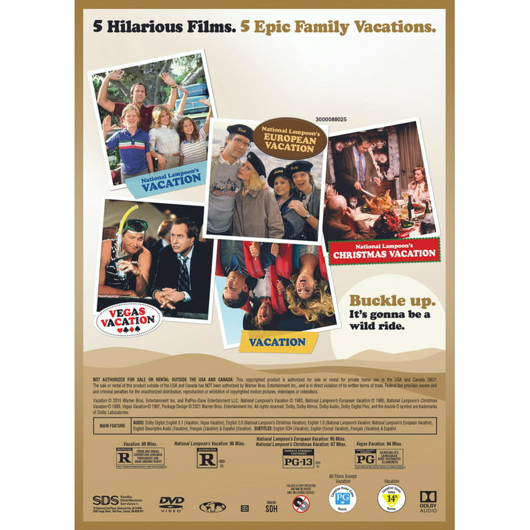 The Ultimate Vacation Collection (National Lampoon's Vacation / Vegas  Vacation / European Vacation / Christmas Vacation) : Various:  : DVD e Blu-ray
