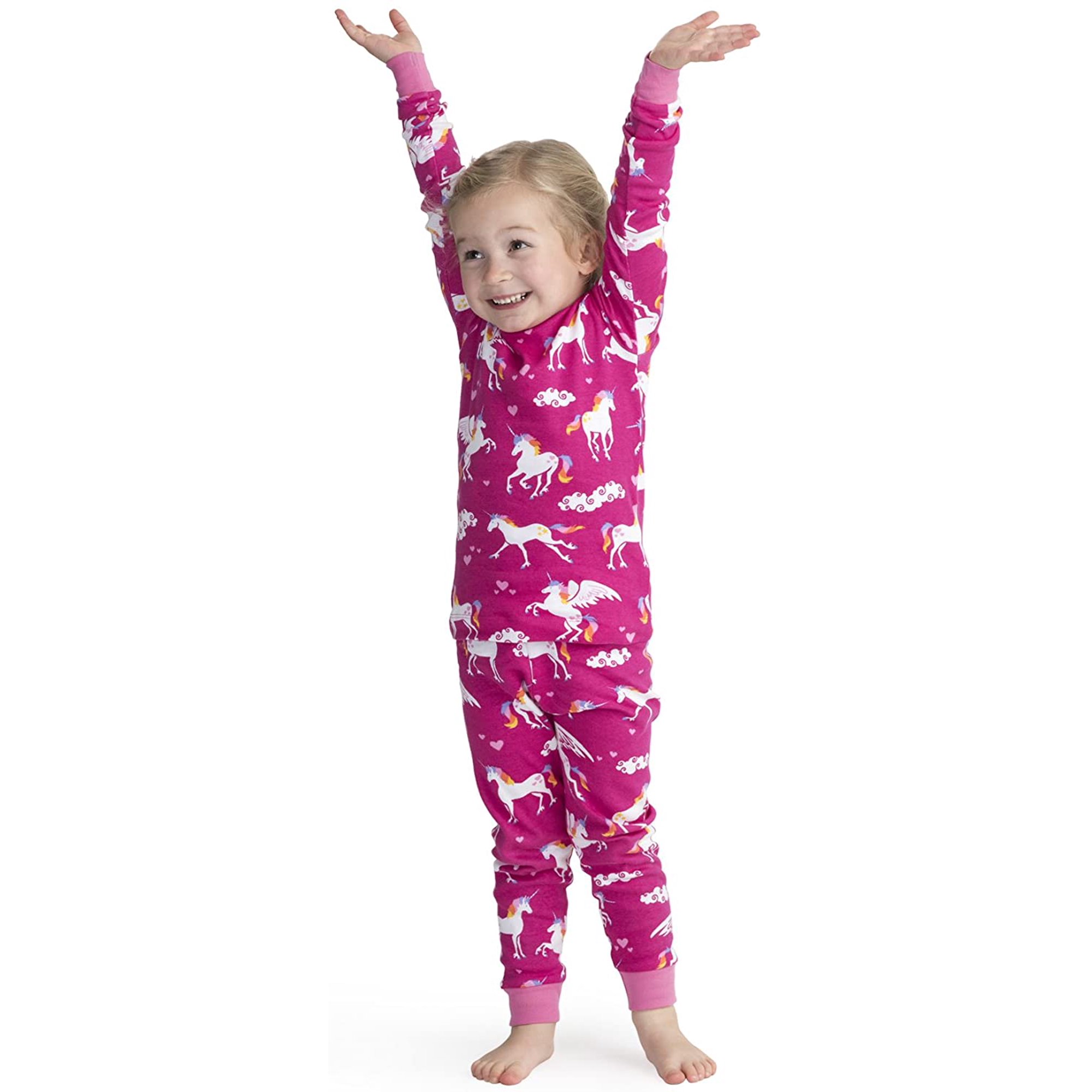 Hatley Girls 100 Organic Cotton Long Sleeve Printed Pajama Set Walmart Canada