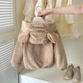 thumbnail image 4 of FRSASU Baby Toddler Boys Girls Fleece Jacket with Hood Zip Up Cute Bear Coats for Infant Boys Girls Fuzzy Jacket with Ear Baby Clothing, 4 of 8