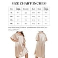 thumbnail image 2 of DAKIMOE Plus Nightgowns for Women Satin Sleepwear V Neck Nightshirt Sexy Night Dresses Flutter Sleeve Cozy Silky Sleep Dress Pajamas, Pink, 4XL, 2 of 7