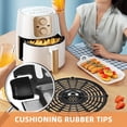 thumbnail image 3 of BESTYASH 4Pcs Protective Rubber Bumpers for Air Fryer Tray Noise Reduction Black, 3 of 8