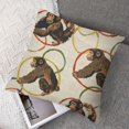 thumbnail image 7 of Illustration Chimpanzee Throw Pillow Covers Soft Boho Modern Pillow Covers  Pillowcases Farmhouse Home Decor for Couch Bed Sofa Living Room  Monkey Cushion Cover, 7 of 7