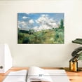 thumbnail image 3 of Elephant Stock The Gust Of Wind Wall Art - Horizontal Canvas Wall Art - Living Room Wall Decor - Abstract Canvas - Green And Blue Decor By Pierre Auguste Renoir - 12" x 8", 3 of 8