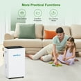 thumbnail image 6 of Airfire 4500 Sq. ft Max 70 Pint Dehumidifier for Basement, Dehumidifiers with Drain Hose for Home Bedroom Bathroom Large Room, Auto Defrost& Drain, 24H Timer, 1.59 gal Water Tank, Dry Clothes, 6 of 10