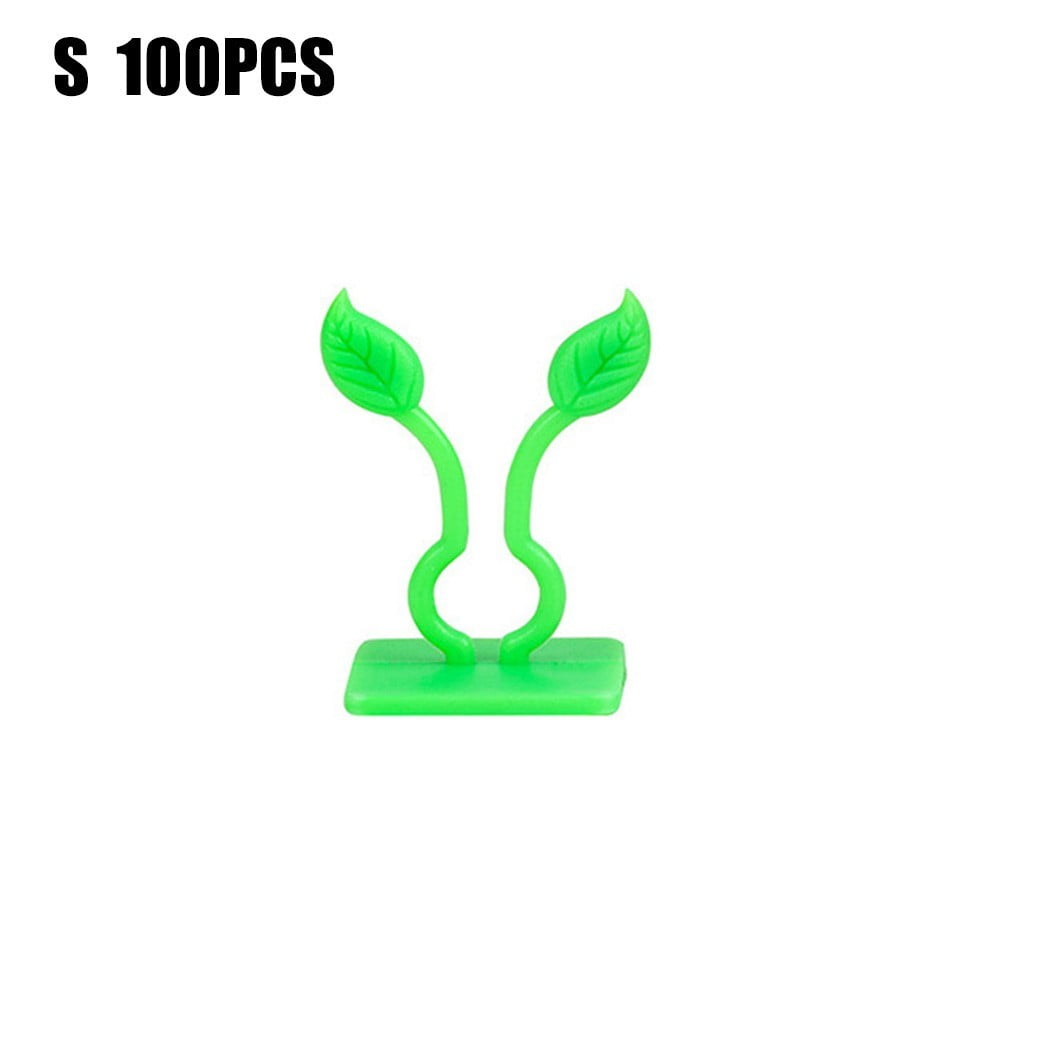 10/100x Invisible Plant Climbing Wall Sticky Hook Vines Fixing Clips Fixture US 