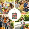 thumbnail image 4 of Sunflower and Daisy Foldable Grocery Bag - Eco-Friendly & Durable Shopping Tote with Floral Print, 4 of 5