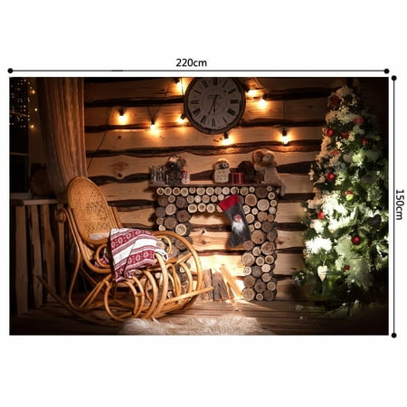 Image of HelloDecor 5x7ft Newborn Photography Props Baby Christmas Photo Shoot Background christmas backdrops Party Decoration For Home Studio