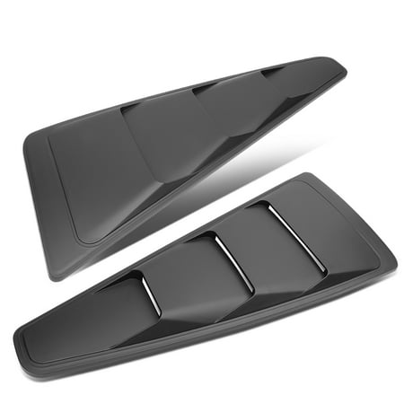 Ford Mustang Side Window For 2005 to 2014 Ford Mustang Coupe 2Pcs Vintage Style Rear Quarter Side Window Louvers ()