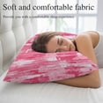 thumbnail image 5 of Pink Abstract Throw Pillow Covers, Vintage Geometric Gradient Oil Painting Modern Soft Breathable Pillow Cases with Invisible Zipper, Standard Pillowcases for Couch Bed Sofa Chair 20x26 Inches, 5 of 9