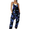 thumbnail image 1 of Styesk Pantalons pour Femmes Combinaisons Sans Manches Amples en Lin Jambes Larges, 1 of 4