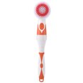 thumbnail image 2 of Cepillo de ducha eléctrico mango largo impermeable baño masaje corporal cepillo de limpieza naranja, 2 of 8