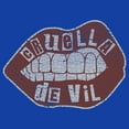 thumbnail image 2 of Men's Cruella Distressed Red Lips Logo Graphic Tee Royal Blue Small, 2 of 5