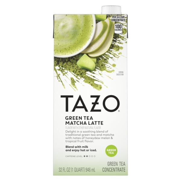 TAZO Matcha Latte Green Tea, 32 Oz Carton
