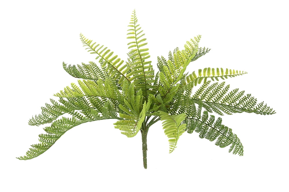 Mainstays 10" Artificial Plastic Green Alpine Wood Fern Plant Pick