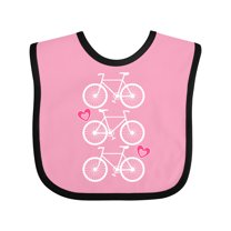 Inktastic Biking Bicycle Silhouette Girls Baby Bib