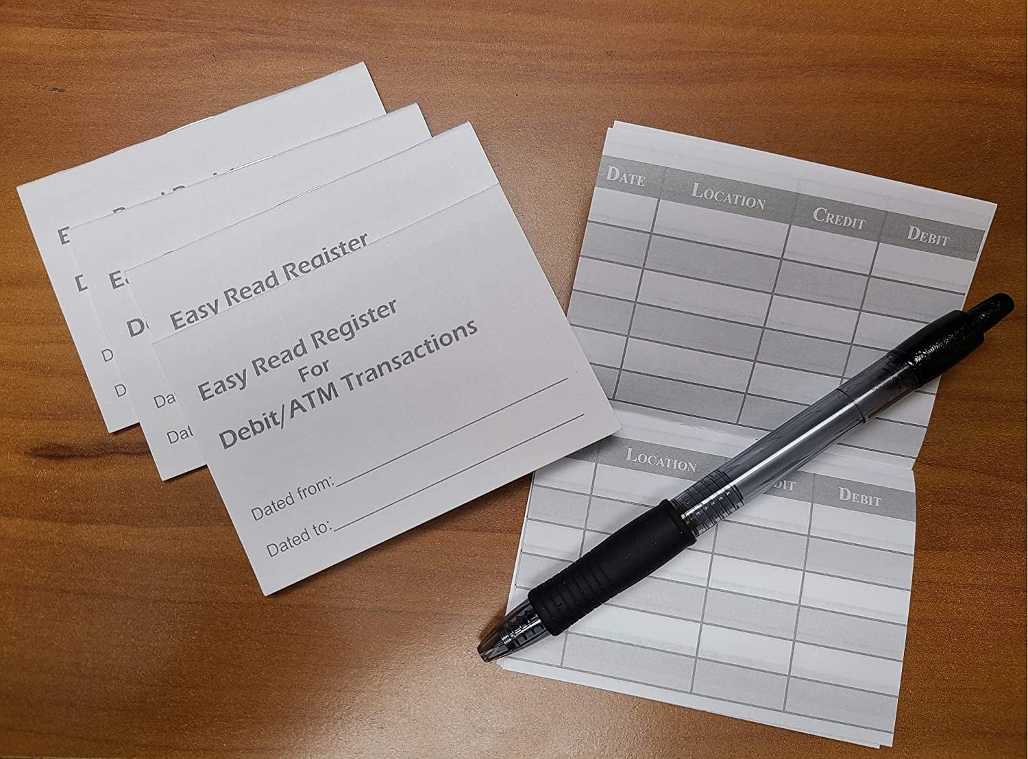5 Debit ATM Mini Checkbook Registers
