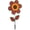 12" Polka Dot, variant on In the Breeze 2658 — 12 Inch Daisy Sunflower Wind Spinner with Leaves — Colorful Flower for your Yard and Garden