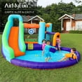thumbnail image 4 of CIPACHO Inflatable Slide Water Park, Kids Inflatable Bouncer with Climbing Wall, Splash Pool, Blower, Backyard Party Gift Present, 4 of 9