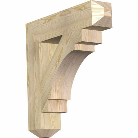 

Ekena Millwork 6 W x 30 D x 30 H Merced Craftsman Rough Sawn Bracket Douglas Fir
