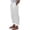 Army Green, variant on Womens Solid Color Straight Trousers Striped Cuff Pants with Pockets Drawstring Elastic Waist Long Pants Casual Comfy Slacks Brown L
