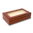 thumbnail image 3 of Bey-Berk International BB625BRW Cherry Black Wood Cufflink Box - Brown, 3 of 3