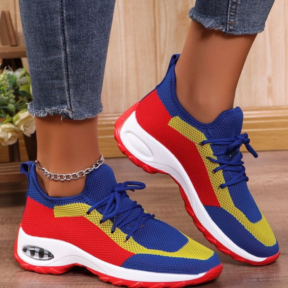 Womens Lightweight Sneakers 2026 Lace-up Tennis Running Shoes, Breathable Walking Shoes