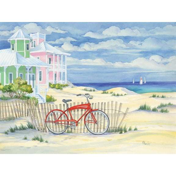 Art.com Beach Cruiser Cottage I Art Print by Paul Brent, 16" x 12"