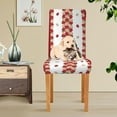 thumbnail image 6 of Wdhugt Christmas Dining Chair Covers, Stretch Removable Washable Dining Room Chair Protector Slipcovers, Santa Claus Deer Kitchen Chair Cover, Slipcovers Protector for Xmas Holiday Party Home Décor, 6 of 7