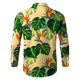thumbnail image 4 of Camisas Vaqueras Para Hombre Camisas estampadas informales de manga larga para otoño e invierno para hombre, blusas superiores a la (Green, M), 4 of 5