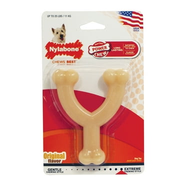 Nylabone Wishbone Power Chew Dry Dog Toy, Chicken Flavor, Small/Regular, 1 Ct