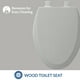 thumbnail image 2 of Asiento de inodoro Bemis 1500EC062 alargado de madera gris hielo, 2 of 5
