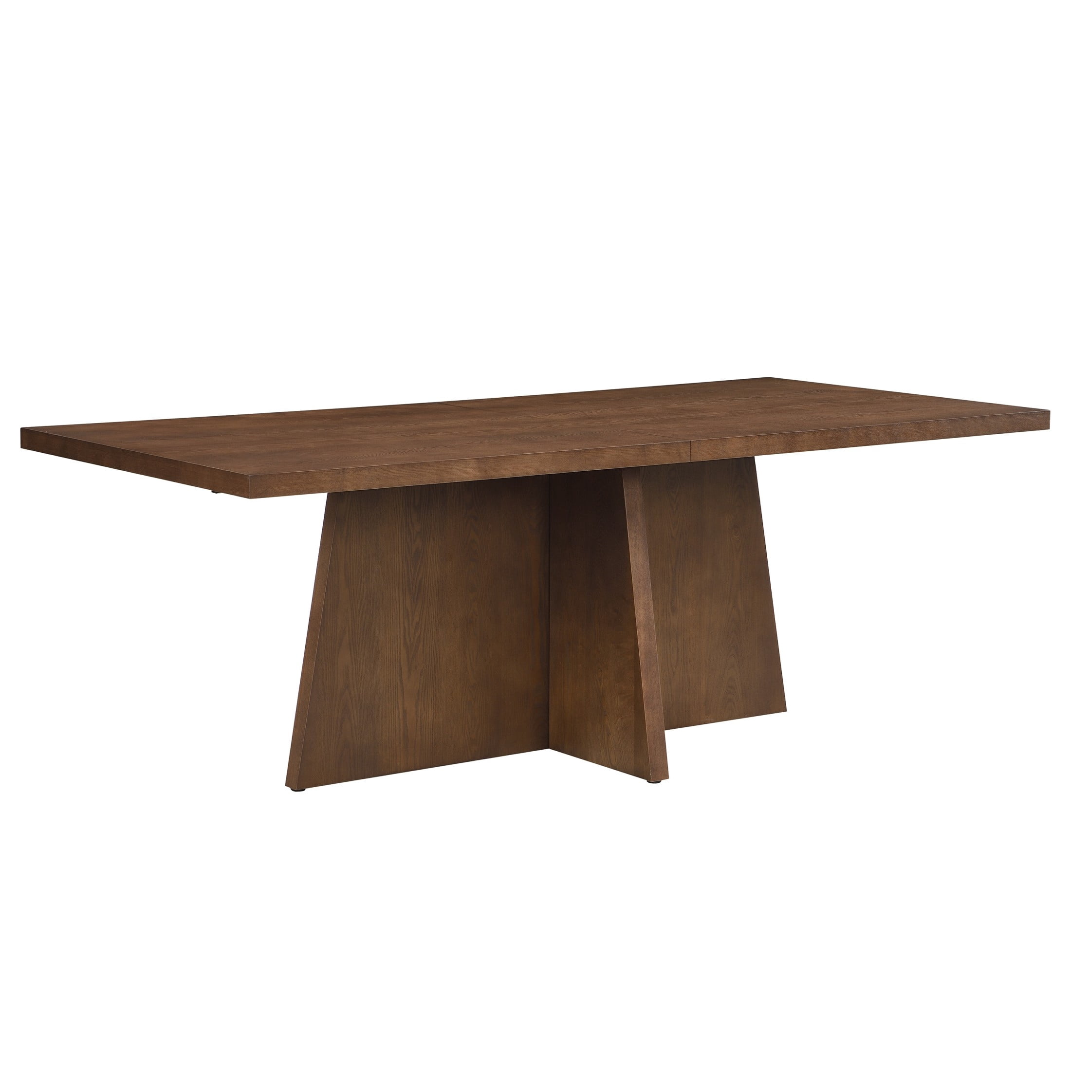 Christopher Knight Home 84" Modern Rectangular Dining Table with Trapezoid Base, Seats 6, Walnut