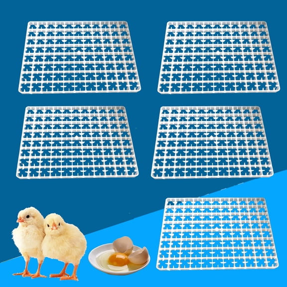 5PCS 88 Egg Incubator Tray Chicken Duck Tray Lightweight Spare Part for Automatic Breeding Machine Incubator,Plastic Egg Hatcher Storage Container 50x36x3CM