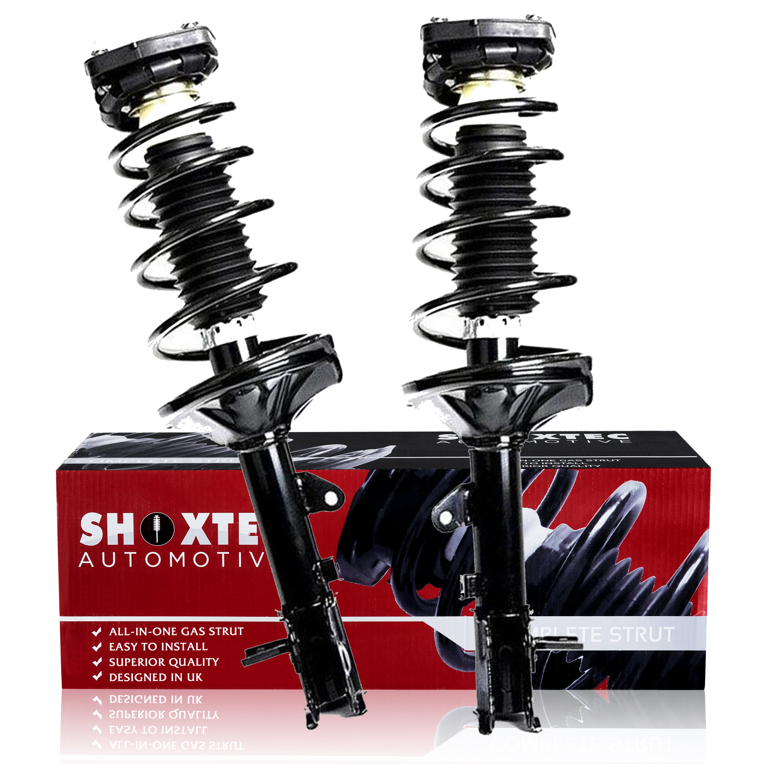 Shoxtec Rear Complete Struts assembly for 2000 - 2006 Hyundai Elantra 2.0L I4 Coil Spring Assembly Shock Absorber Repl. Part no. 171406 171407 - image 1 of 7