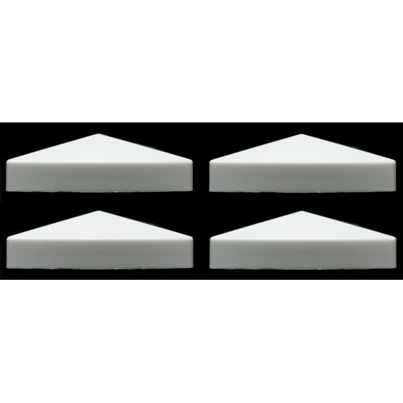 True 6x6 (155mm x 155mm) Plastic Pyramid Vinyl Fence Post Cap for True Actual 6" x 6" Vinyl Posts