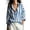 Button down shirt Blue, variant on Striped Button Down Shirts for Women Long Sleeve Cotton Linen Collared Button Up Casual Blouses Oversized Tops with Pocket Grey XXL