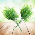 thumbnail image 6 of OUNONA Artificial Fern Leaf Plant for Home Decoration 2 Pieces Plastic Green Indoor Outdoor 6.7 Inches, 6 of 8