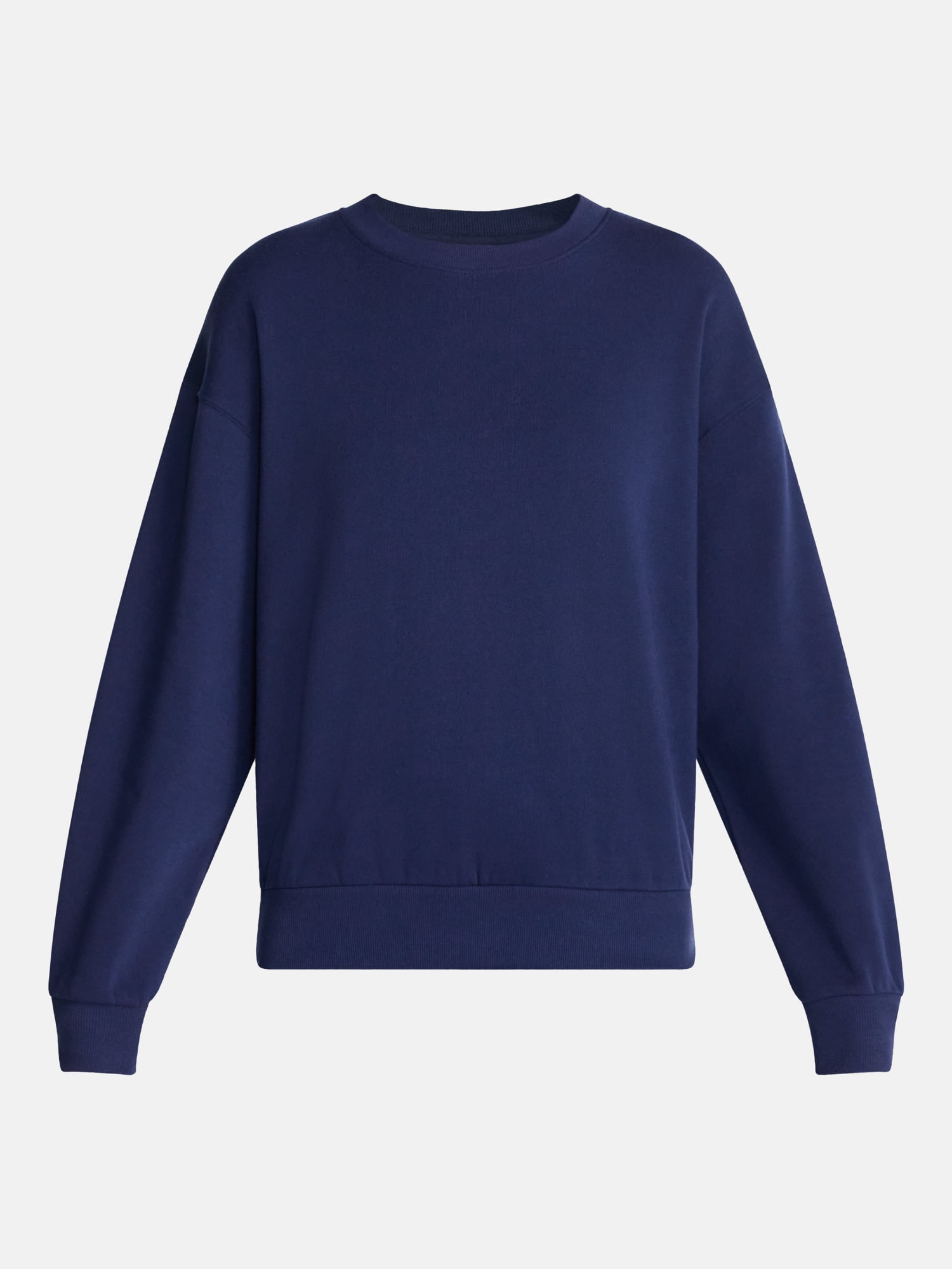 No Boundaries Pullover Crewneck Sleep Top with Long Sleeves, Women's XXS-3X