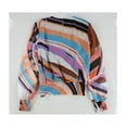 thumbnail image 2 of bar III Womens Smocked Pullover Blouse, Multicoloured, Small, 2 of 2