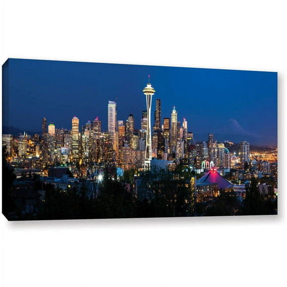 Cody York "Seattle Nighttime Pano" Gallery-Wrapped Canvas