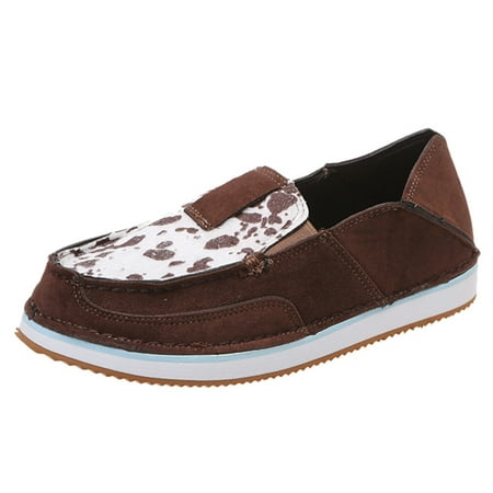 

Tangnade Casual Shoes Single Comfortable Leopard Shoes Print Toe Flat Breathable Slip On Casual Round Women Womens Sneakers