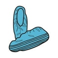 thumbnail image 3 of Halyard Blue Shoe Cover X-Large Nonskid Sole 69254 240 Ct, 3 of 3