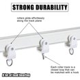 thumbnail image 4 of Ceiling Curtain Track Flexible Bendable Curtain Track Rollers Plastic Drapery Rail Sliding Glider For Windows Shower Curtain Tracks (30pcs), 4 of 5